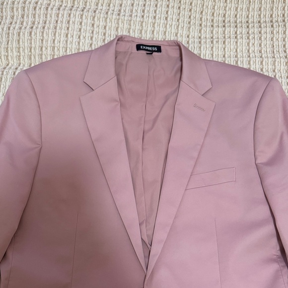 Express Women's Pink Blazer and Pants Set - Picture 2 of 8